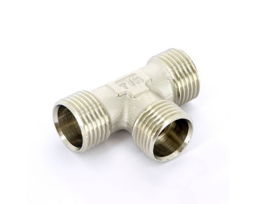 Тройник Н никелированный конусный TIEMME 1/2"(16)K