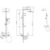 Allen Brau Priority Душевая стойка 27,7x50,9x123,2h см, излив 11,4 см, цвет: никель браш 5.31A10-BN