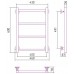 Стилье Версия-КН Полотенцесушитель водяной 40x60h, цвет без покрытия 00640-6040