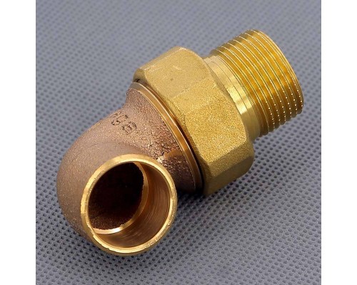 Угол с разъемным соединением пайка-Н с коническим уплотнением VIEGA 22х3/4"