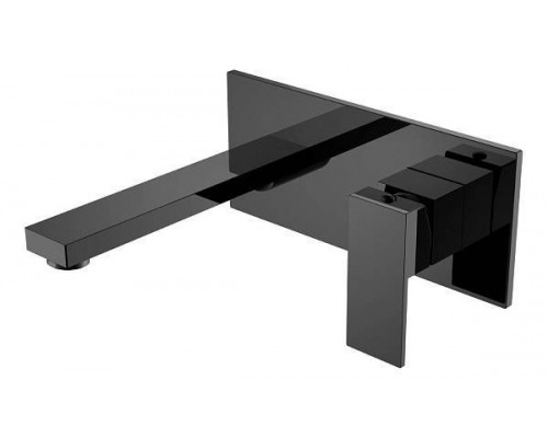 Boheme Qubic Смеситель для раковины на стену 23x19,1x10h см, цвет: shine gun metalll 475-SGM