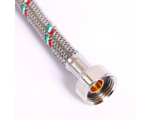 Гибкая подводка для смесителя UNI-FITT МL10х1 - 1/2" 30 см оплетка из нержавеющей стали Гибкая подводка для смесителя UNI-FITT МL10х1 - 1/2" 30 см оплетка из нержавеющей стали