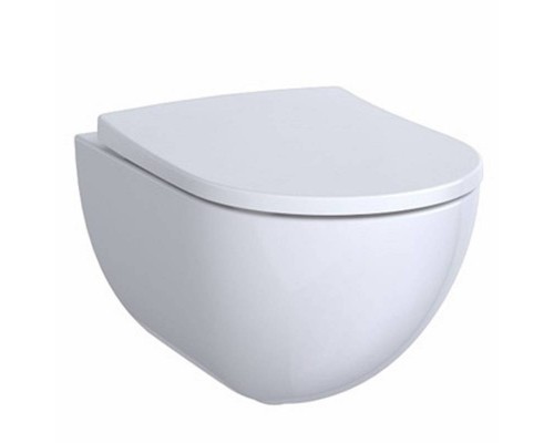 Унитаз подвесной Geberit Acanto безободковый Rimfree®, 4,5/6 л, вкл. скрытое крепл., 51х35 см