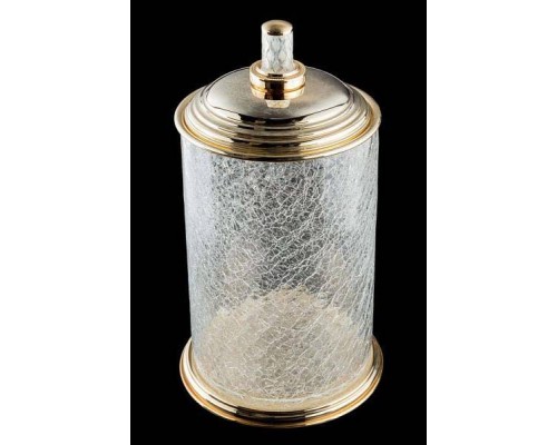 Boheme Murano Cristal Мусорное ведро круглое напольное, цвет: gold 10914-CRST-G