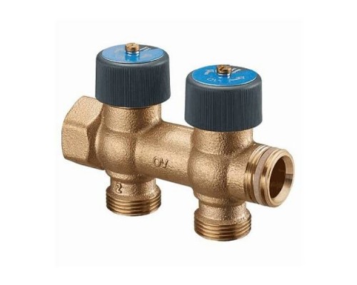 Коллектор бронза клап запорн 3/4" м/р 4в 3/4" ЕК н/р 50мм Multidis R Oventrop 4200554