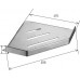 Boheme Q Полочка корзинка угловая, подвесная, цвет: shine gun metalll 10318-SGM
