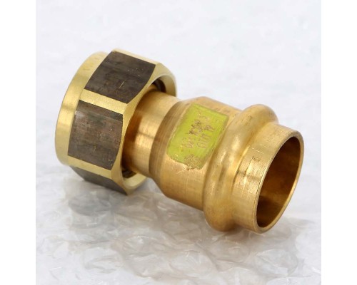 Муфта пресс-В с накидной гайкой плоская прокладка бронза Profipress G VIEGA 22х3/4"