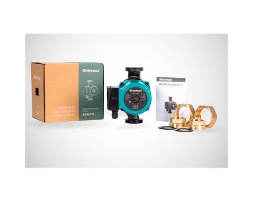 Насос циркуляционный Shinhoo BASIC S 32-6S с гайками