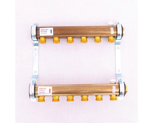Нерегулируемая коллекторная группа HKV/A WATTS Ind 1"x3/4"ЕК 6 выходов