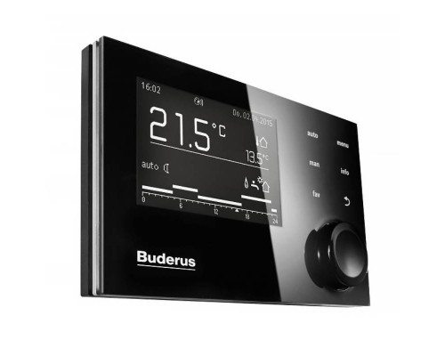 Комнатный регулятор Buderus RC310 (черный), пульт управления для системы Logamatic EMS plus