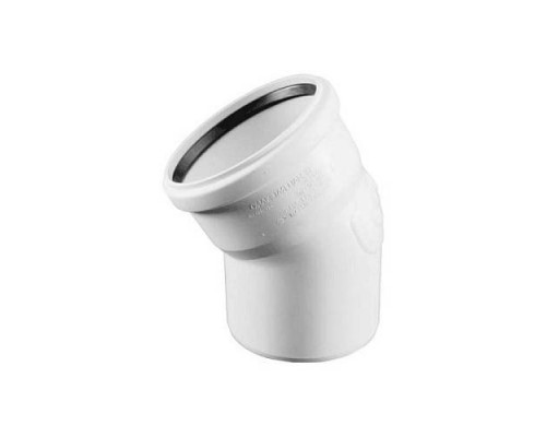 Отвод PP-H бел б/ш б/н Дн40х45гр в/к RAUPIANO Rehau 11230841002
