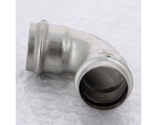 Угол пресс нержавеющая сталь Sanpress Inox VIEGA 35