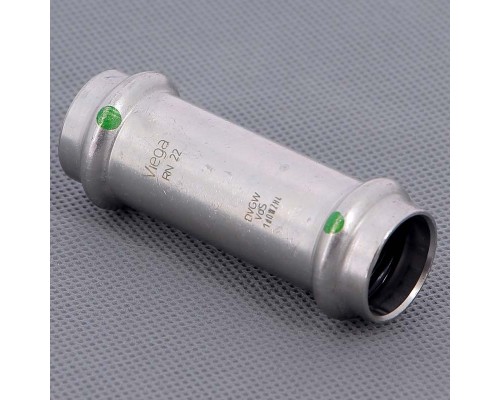 Муфта надвижная пресс нержавеющая сталь Sanpress Inox VIEGA 22 Муфта надвижная пресс нержавеющая сталь Sanpress Inox VIEGA 22