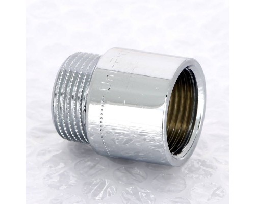 Удлинитель НВ хромированный UNI-FITT 3/4"x25мм Удлинитель НВ хромированный UNI-FITT 3/4"x25мм