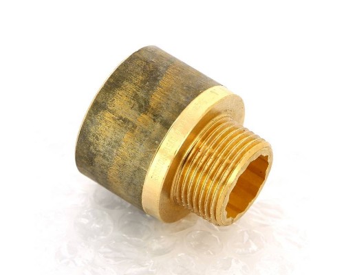 Переходник круглый НВ Viega 3/4"x1" бронза