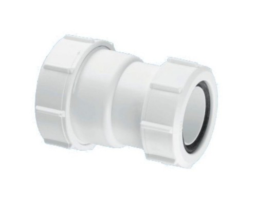 Переходник трубный компрессионный Ду=32ммхДу=50мм; цвет-белый