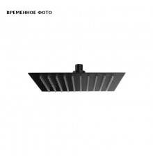 Верхний душ с шарнирным соединением 30х30 см Remer, черный матовый