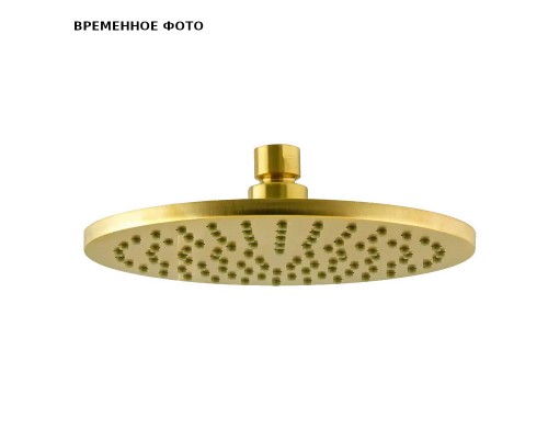 Верхний душ Remer 20 см, брашированное золото