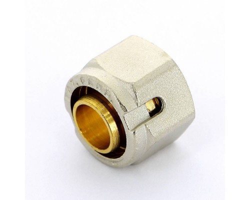 Соединитель для PEX-трубы обжим EMMETI 20х2(М24х19)