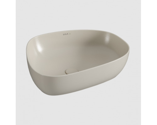 Раковина, Vitra, Outline, шгв 550-450-150, отверстия для смесителя-отсутствуют, VitrA Hygiene, цвет-тауп матовый