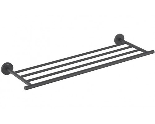 AQ4222MB ОБЕРОН полка для полотенец, матовый черный AQ4222MB