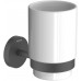 AQ4604MB БЕТТА стакан с держателем, матовый черный AQ4604MB