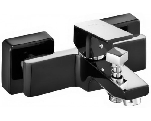 103502469EX TIERA смеситель для ванны черный/хром 103502469EX
