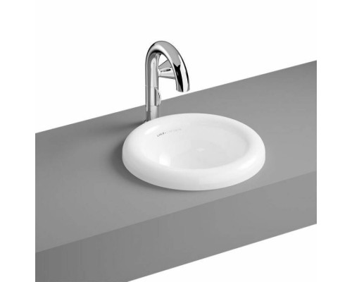 Раковина, Vitra, Liquid, шгв 400-400-155, отверстия для смесителя-отсутствуют, VitrA Clean, цвет-белый