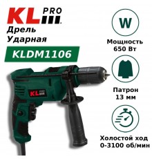 Дрель/шуруповёрт KLPRO KLDM1106