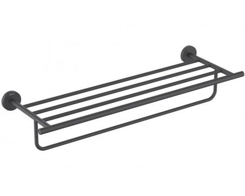 AQ4215MB ОБЕРОН полка для полотенец, матовый черный AQ4215MB