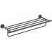 AQ4215MB ОБЕРОН полка для полотенец, матовый черный AQ4215MB