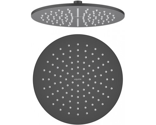 AQ2077MB круглый верхний душ 2507 мм, матовый черный AQ2077MB