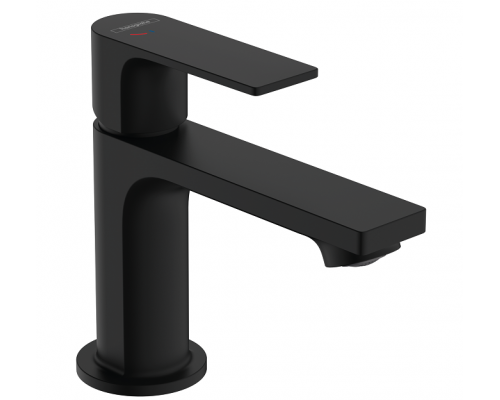 Смеситель для раковины, Hansgrohe, Rebris E, CoolStart, цвет-черный матовый