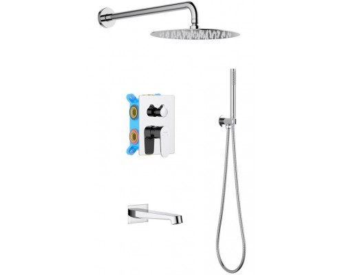 AQ1273CR ОБЕРОН Set 4 в 1 душевой комплект 3 режима AQ1273CR