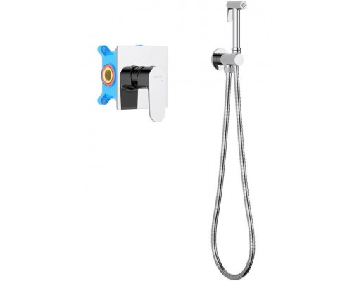 AQ1219CR ОБЕРОН набор с гигиеническим душем (смеситель + гигиеническая лейка + шланг + шланговое подсоединение с держателем) AQ1219CR