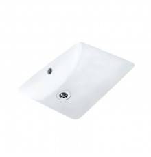 Раковина, Jaquar, Continental, шгв 480-365-205, отверстия для смесителя-отсутствуют, цвет-белый