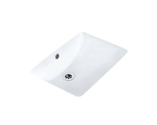 Раковина, Jaquar, Continental, шгв 480-365-205, отверстия для смесителя-отсутствуют, цвет-белый