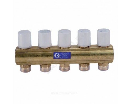 Коллектор лат клап терм 1" вн/р 7в 3/4" ЕК н/р 50мм Giacomini R553VY047