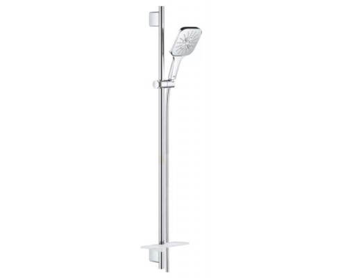 26587000 Rainshower SmartActive 130 Душевой гарнитур III, душевая штанга 900 мм, шланг 1750 мм, 9,5 л/мин, полочка, хром 26587000
