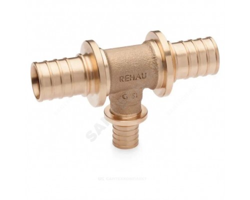 Тройник PE-X бр аксиал Дн32х25х32 перех PLATINUM RX Rehau 13777381001