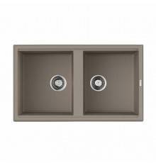 Мойка, OMOIKIRI, Tedori, шгв 860-510-200, отверстия для смесителя-2 промаркированных, цвет-бежевый