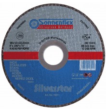 Абразивный отрезной диск Sonnenflex Silverstar 115x1,0x22,23 AS60PBF F41 SiS INOX (19310)