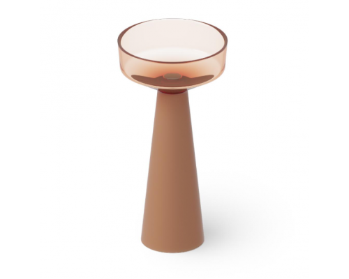 Раковина, DEA Design, Pedestal Basin, шгв 425-425-850, отверстия для смесителя-отсутствуют, цвет-Brown Copper