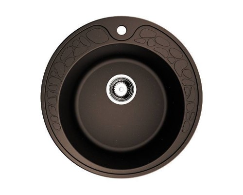 Omoikiri Tovada 51-DC Кухонная мойка Artgranit 51x51 см, цвет: темный шоколад 4993368