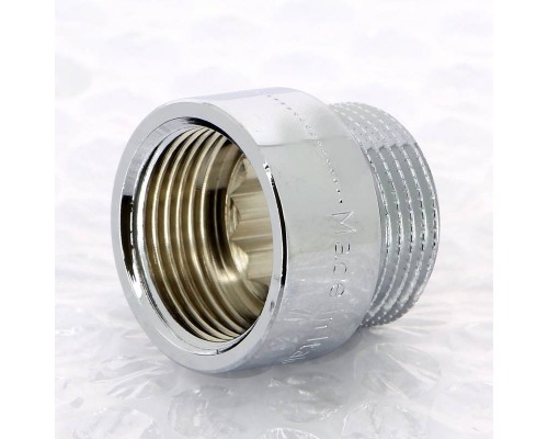 Удлинитель НВ хромированный UNI-FITT 3/4"x15мм Удлинитель НВ хромированный UNI-FITT 3/4"x15мм