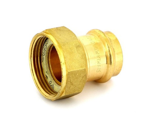 Муфта пресс IBP 28 х 1 1/4" с накидной гайкой бронза Муфта пресс IBP 28 х 1 1/4" с накидной гайкой бронза
