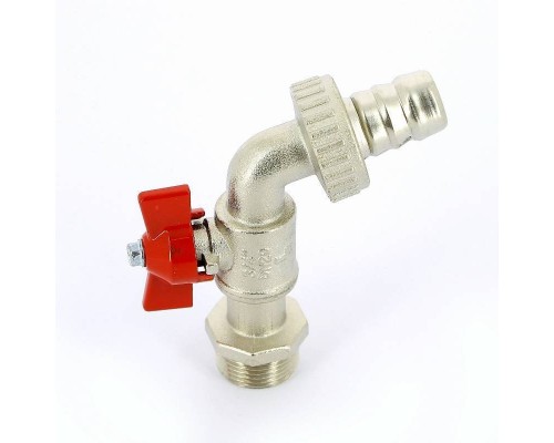 Кран шаровой Н-штуцер садовый GAR бабочка ITAP 3/4"