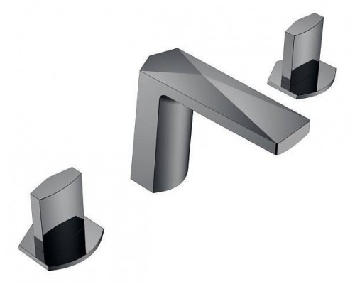 Boheme Venturo Смеситель для раковины на 3 отверстия, цвет: shine gun metall 150-SGM-ICE Boheme Venturo Смеситель для раковины на 3 отверстия, цвет: shine gun metall 150-SGM-ICE