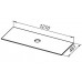 Allen Brau Reality Столешница 121x46,1x1h см, цвет: белый 1.32026.K