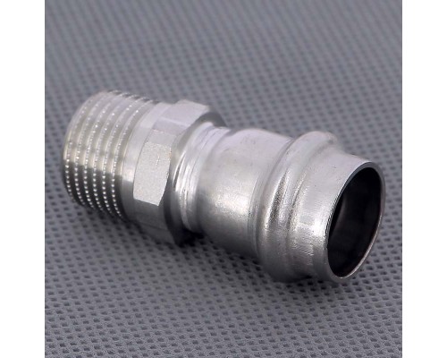 Муфта пресс-Н нержавеющая сталь Sanpress Inox VIEGA 18х1/2" Муфта пресс-Н нержавеющая сталь Sanpress Inox VIEGA 18х1/2"